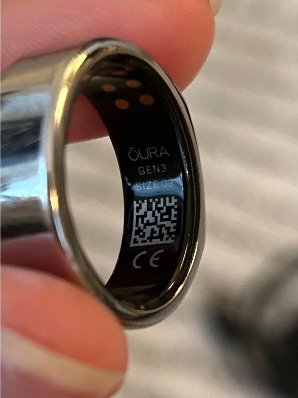 Size 9, Gen 3 Silver Oura Ring